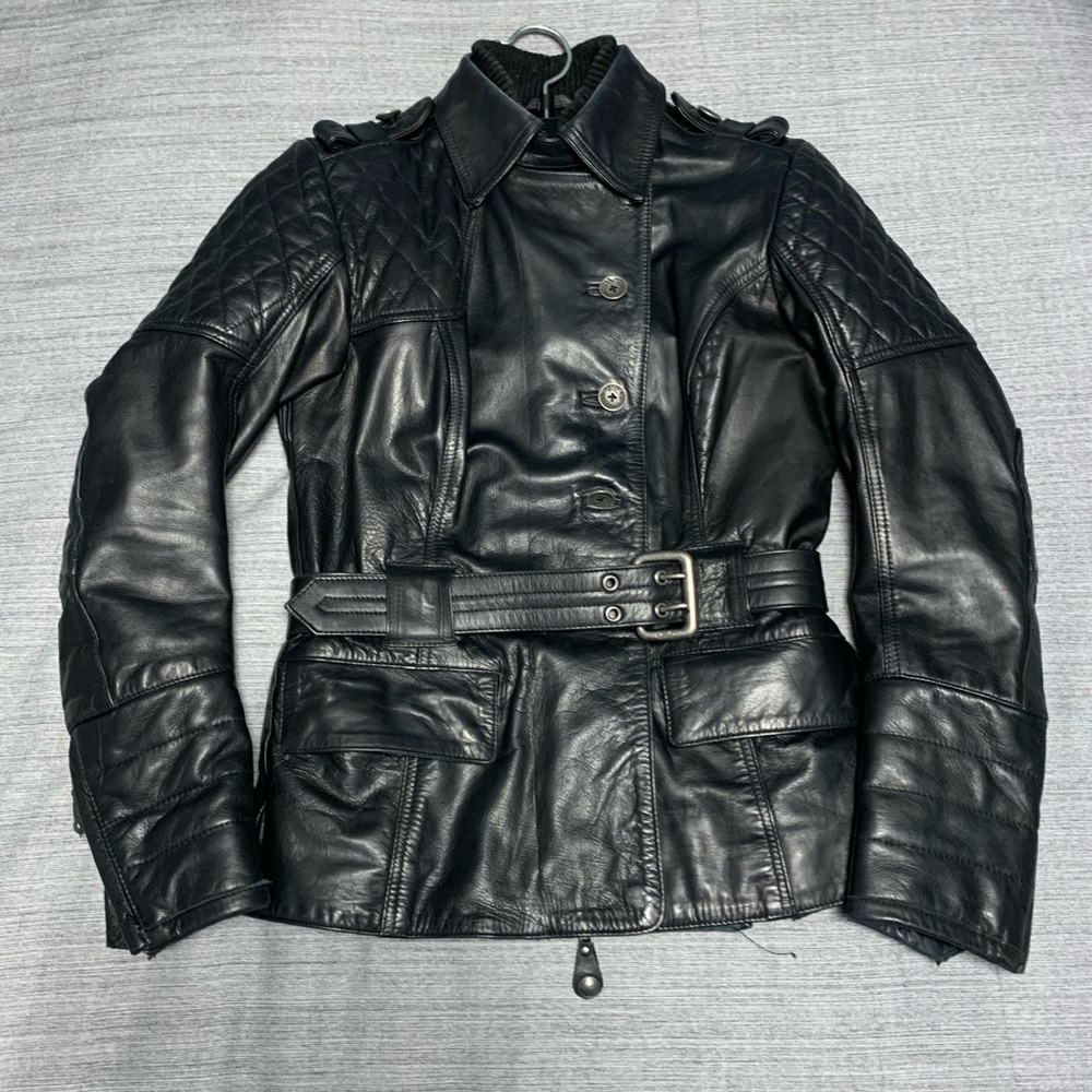 Black Leather Motorcycle Jacket